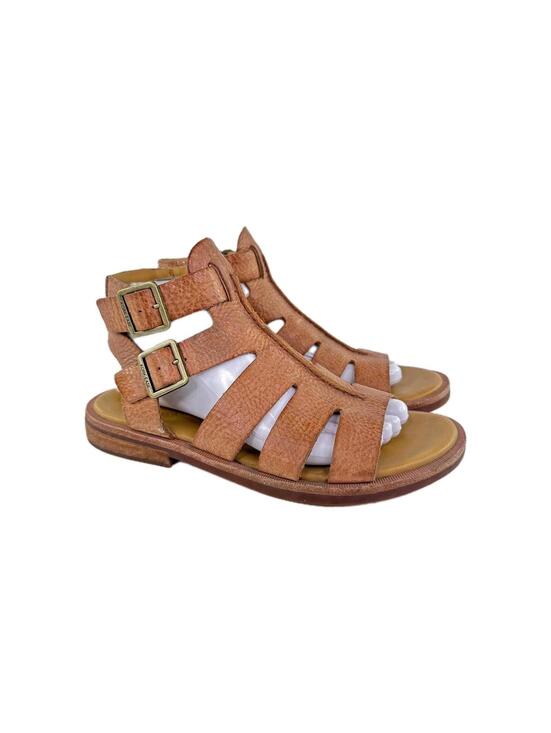 Shoes - Kork-Ease Baltea Gladiator Leather Booties US 8 M Brown Flat Sandals